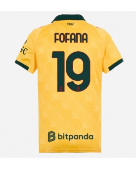 Billige Fotballdrakt AC Milan Youssouf Fofana #19 Replika Tredjedrakt Dame 2025-26 Kortermet Billige Fotballdrakt AC Milan Youssouf Fofana #19 Replika Tredjedrakt Dame 2025-26 Kortermet